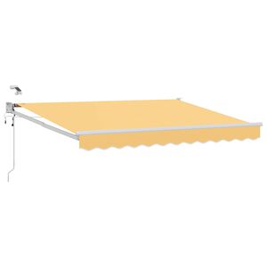 vidaXL Elektrisk Utrekkbar Markise sand 100% polyester og aluminium