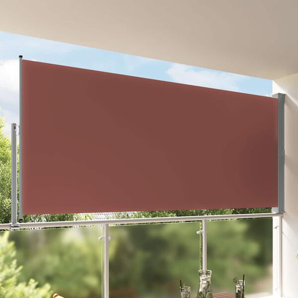 vidaXL Uttrekkbar sidemarkise 160x300 cm brun