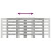 vidaXL Radiatordeksel betonggr&aring; 205x21,5x83,5 cm konstruert tre