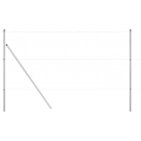 vidaXL Gjerdepåle Annet 26 pcs Grå 3,2 x 3,2 x 200 cm Stål