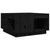 vidaXL Salongbord svart 60x61x32,5 cm heltre furu