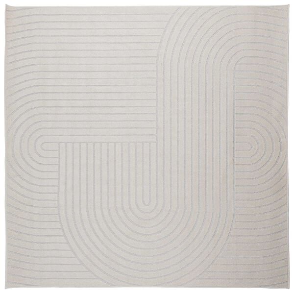 vidaXL Omr&aring;detepper Torget Krem 240 x 240 cm