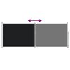 vidaXL Uttrekkbar sidemarkise 180x500 cm svart