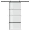 vidaXL Skyved&oslash;r med monteringssett 90x205 cm ESG glass og aluminium