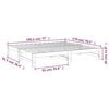 vidaXL Uttrekkbar dagseng hvit 2x(90x190) cm heltre furu