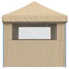 vidaXL Partytelt Beige 292 x 580 x 315 cm Oxford Stoff