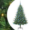 vidaXL Kunstig Forh&aring;ndsbelyst Juletre med Ballettsett Gr&oslash;nn 180 cm