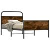 vidaXL Sengeramme uten madrass sonoma eik 100x190 cm konstruert tre