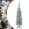 vidaXL Kunstig juletre med 150 LED gr&oslash;nn 120 cm PVC og st&aring;l og plast