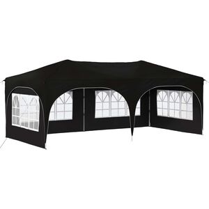 vidaXL Pop-up Festtelt Svart 575 x 288 x 245 cm Oxford Stoff