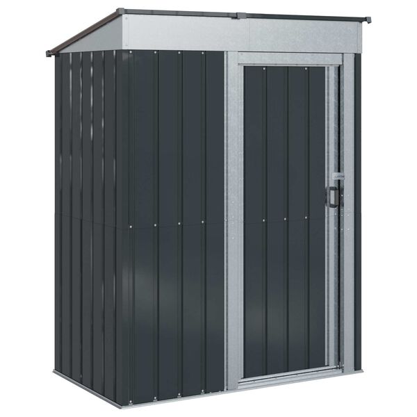 vidaXL Hageskur Antrasitt 137 x 81 x 180 cm Metall