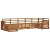 vidaXL Seksjonssofa Sett 7 pcs Naturlig Solid akasietre