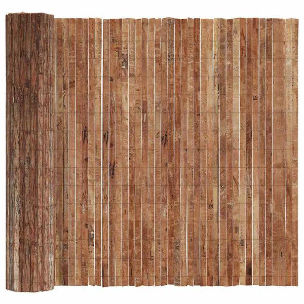 vidaXL Barkgjerde Brun 400 x 125cm Bark