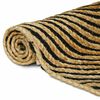 vidaXL Teppe Naturlig og svart 60 x 110 cm Jute