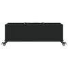 vidaXL Plantekasser med hjul 2 stk svart 107x32x38 cm polyrotting
