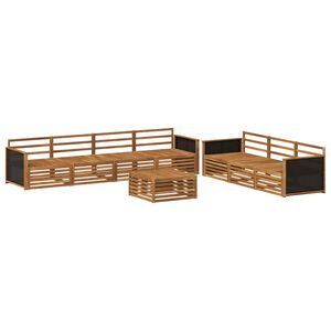 vidaXL Utend&oslash;rs sofa-sett 8 pcs Naturlig 79 x 79 x 37 cm