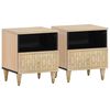 vidaXL Nattbord 2 stk 40x33x46 cm heltre mango