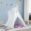 vidaXL Teepee Telt Hvit 120 x 120 x 150 cm Stoff og Plast