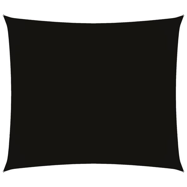 vidaXL Solseil oxfordstoff rektangul&aelig;r 2,5x3 m svart