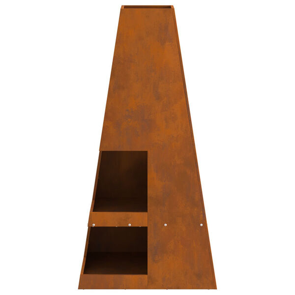 vidaXL B&aring;lplass Brun 50 x 50 x 100 cm St&aring;l