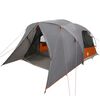 vidaXL Dome Telt for 4 Personer Gr&aring; og Oransje 455 x 252 x 178 cm