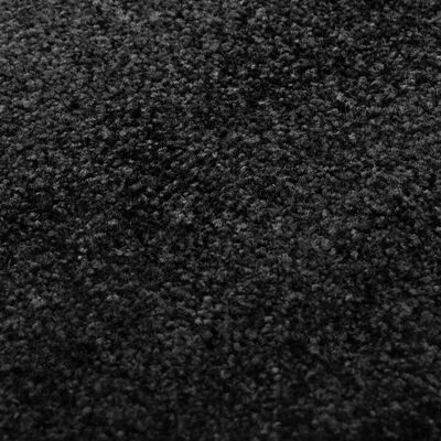 vidaXL Dørmatte vaskbar svart 90x150 cm