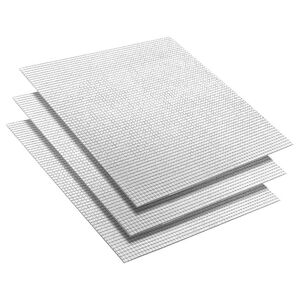 vidaXL Speil Mosaikk Flis Geometrisk 3 stk. S&oslash;lv 30 x 30 cm Glass