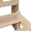 vidaXL Seng med bokhylle uten madrass 75x190 cm heltre furu