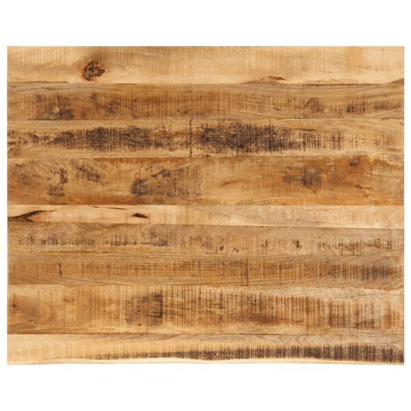 vidaXL Bordplate 100x80x3,8 cm naturlig kant grovt heltre mangotre