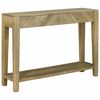 vidaXL Konsollbord Naturlig gr&aring; 110 x 30 x 80 cm Massiv mango tre