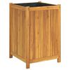vidaXL Plantekasse med foring 50x50x75 cm helte akasie