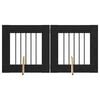 vidaXL Hundegate med stender 2 pcs Svart eik 60 x 60 cm Konstruert tre