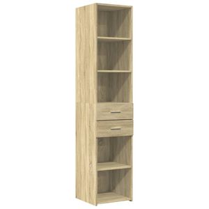 vidaXL Hylle sonoma eik 40x42,5x185 cm konstruert tre