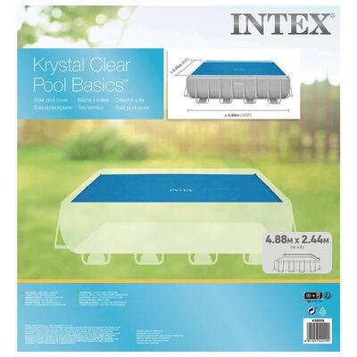 Intex Soltrekk til basseng blå 476x234 cm polyetylen
