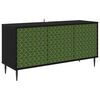 vidaXL TV-skap GELEEN 102 x 33 x 51 cm Svart eik Konstruert tre