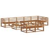 vidaXL Utend&oslash;rs sofa-sett 9 pcs Naturlig Solid akasietre
