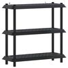 vidaXL Hyllesystem 3 niv&aring;er 100 x 40 x 96 cm PP Antrasitt
