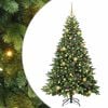 vidaXL Kunstig juletre med 300 LED med stativ gr&oslash;nn 180 cm PE og PVC