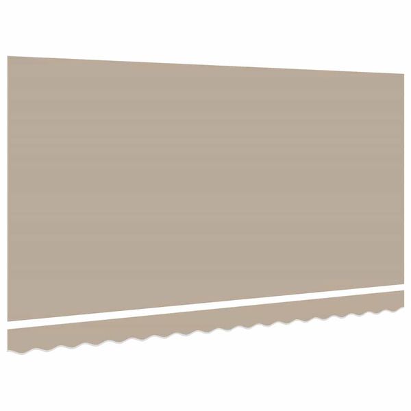 vidaXL Reserveduk til markise Beige 380 x 195 cm Polyester
