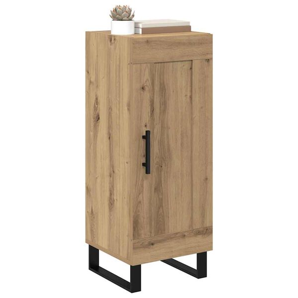 vidaXL Serviesskap Artisan Eik 34,5 x 34 x 90 cm Ingeni&oslash;rtre og jern