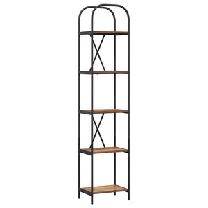 vidaXL Bokhylle 5 niv&aring;er 40 x 30 x 183 cm Konstruert tre Gammelt tre