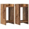 vidaXL Planteholder 2 pcs Gammelt tre 30 x 30 x 60 cm Konstruert tre