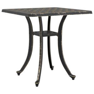 vidaXL Hagebord bronse 53x53x53 cm st&oslash;pt aluminium