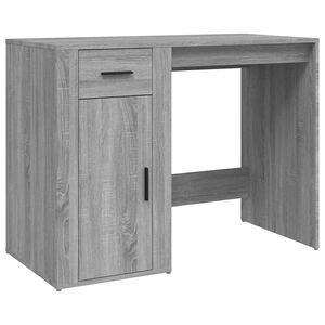vidaXL Skrivebord gr&aring; sonoma 100x49x75 cm konstruert tre