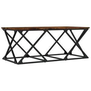 vidaXL Salongbord r&oslash;kt eik 100x49x40 cm konstruert tre