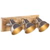 vidaXL Industriell vegglampe sølv 70x23 cm E27 mangotre