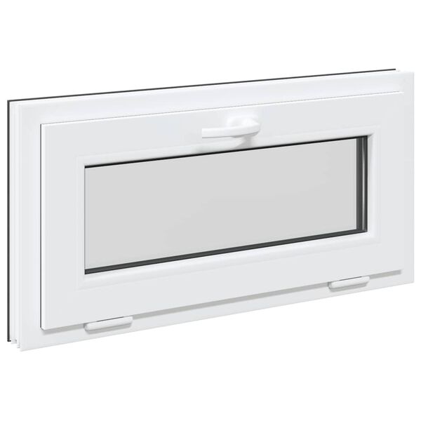 vidaXL Kjellervindu RISOR 80x40 cm vipp 2 glass antrasitt