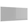vidaXL Kj&oslash;kkenbenkplate Lysegr&aring; 120 x 50 cm herdet glass