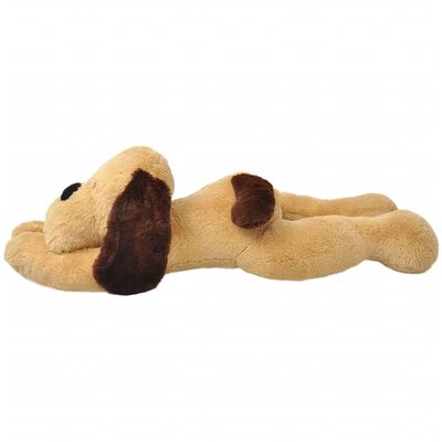 vidaXL Lekehund i plysj brun 120 cm