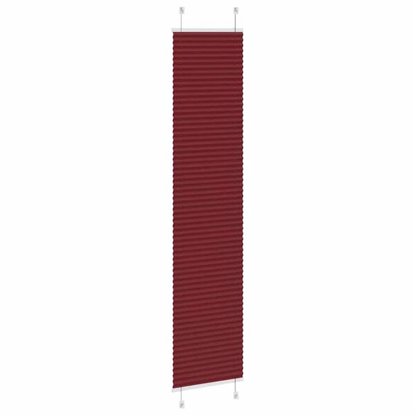 vidaXL Pliss&eacute;gardin Bordeaux R&oslash;d 50x200 cm Stoff Bredde 49,4 cm